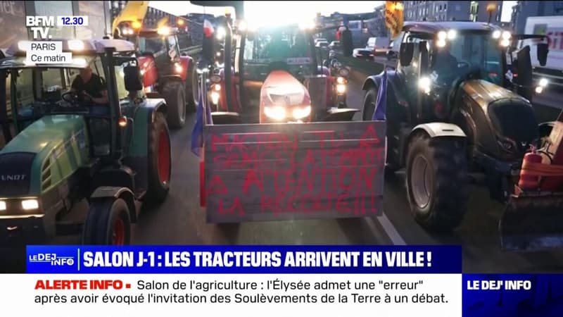 À un jour de l'ouverture du Salon de l'agriculture, les tracteurs investissent Paris