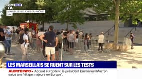 Coronavirus: les files d'attente s'allongent devant l'IHU de Marseille pour se faire tester