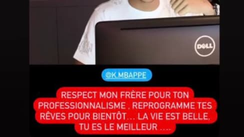 La story Instagram de Mbappé rapidement supprimée La story Instagram de Mbappé rapidement supprimée