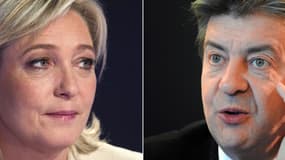 Marine Le Pen et Jean-Luc Mélenchon