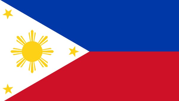 Le drapeau des Philippines. Le drapeau des Philippines.
