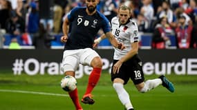 Olivier Giroud lors de France-Albanie