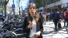 Devant l'université de Tolbiac, le rassemblement pourrait durer encore plusieurs heures