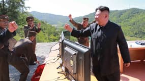 Une photo du leader nord-coréen Kim Jong-un diffusée par Pyongyang le 4 juillet 2017. 