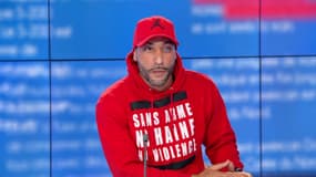 Le rappeur Kaotik 747 sur BFMTV