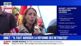 Grève du 2 octobre: "Huit ans de sacrifices, ça suffit", assure Sophie Binet (CGT)