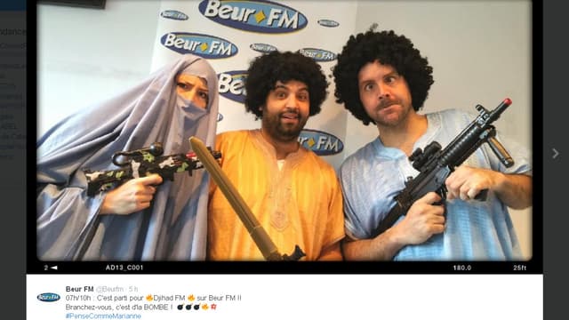 "Djihad FM", la matinale auto-parodiée de Beur FM, en réponse à l'attaque de Marianne.
