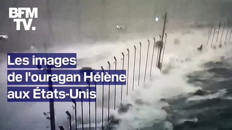 Regarder la vidéo  Les images de l'ouragan Hélène aux États-Unis 