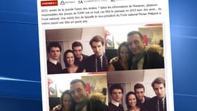 Marianne a reproduit des clichés publiés sur le Facebook d'une militante FN où on la voit fêter le nouvel an avec Florian Philippot et des responsables UMP.