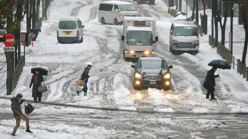 Les rues de Tokyo le 15 février 2014.