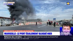 Réforme des retraites: le Grand Port maritime de Marseille était bloqué hier
