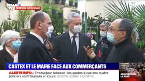 Jean Castex à la rencontre des commerçants à Reims pour leur réouverture