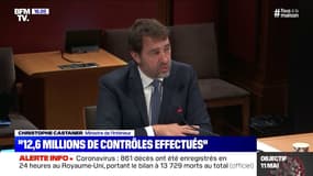 Virus: Christophe Castaner annonce 12,6 millions de contrôles effectués et 762 106 verbalisations