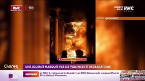 Retraites: nouvelle journée de violences et de dégradations en France