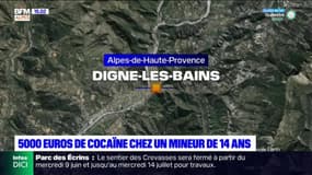 Digne-les-Bains : 5000 euros de cocaïne découverts chez un mineur de 14 ans