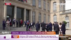 Emeutes: les maires pas convaincus par Emmanuel Macron