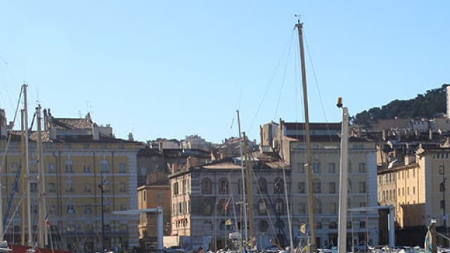 Le Vieux-Port de Marseille.