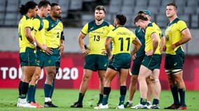 Les rugbymen australiens à Tokyo