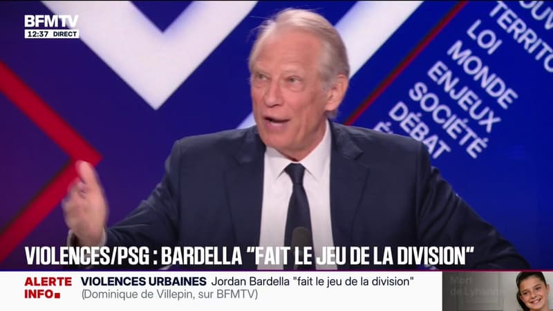 Dominique de Villepin: "Je ne suis pas là pour faire de la b