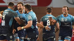 Les joueurs du MHR face au LOU en décembre dernier - AFP