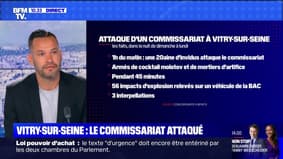 Attaque contre le commissariat de Vitry-sur-Seine: les individus étaient armés de cocktails molotov et de mortiers d'artifice