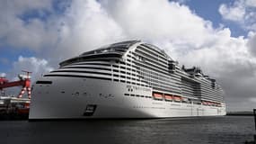 Le MSC World Europa le 24 octobre 2022 à Saint-Nazaire