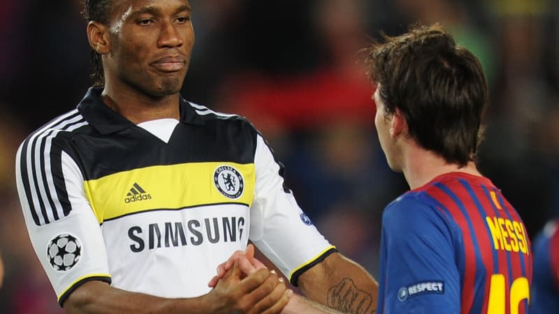 Didier Drogba et Lionel Messi