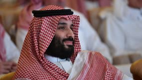 Le prince Mohammed ben Salmane, le 23 octobre 2018 lors d'une conférence à Ryad