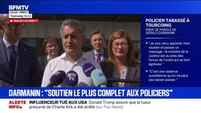 Agression d'un policier à Tourcoing: le ministre de la Justice démissionnaire, Gérald Darmanin, réaffirme sa volonté d'appliquer "des peines minimales" 