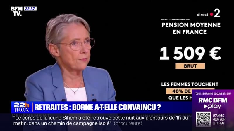 Élisabeth Borne: « La réforme des retraites protège les femmes qui sont dans des métiers difficiles »