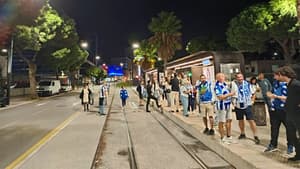 Les suppoters de la Real Sociedad dans les rues de Nice 