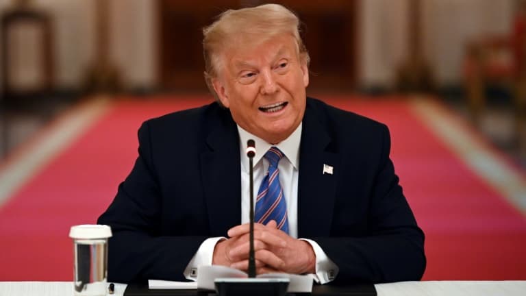 Le président américain Donald Trump s'exprime depuis la Maison Blanche le 7 juillet 2020