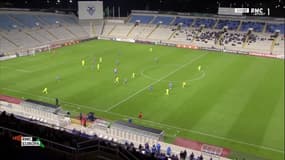 Lazaros Christodoulopoulos lors du match Anorthosis-La Gantoise, à Strovolos le 25 novembre 2021