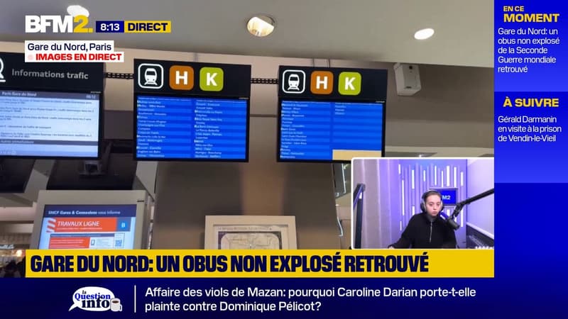 Gare du Nord: le trafic complètement interrompu après la découverte d'un obus datant de la Seconde Guerre mondiale