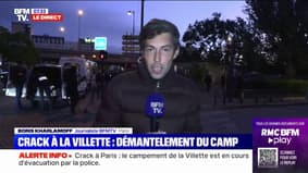 Crack à Paris: évacuation du campement de la Villette par la police