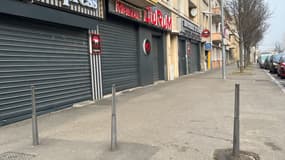 Un snack rue Jean-Ligonnet à Givors (Rhône) le mercredi 15 janvier, au lendemain d'une rixe mortelle.
