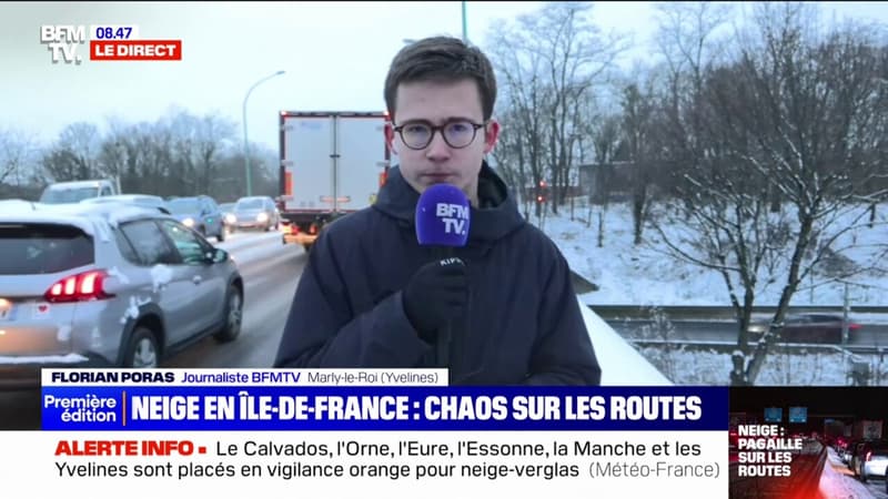 Neige en Ile-de-France: la circulation reprend progressivement sur l'A12