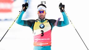 Martin Fourcade vainqueur de la poursuite d'Oslo