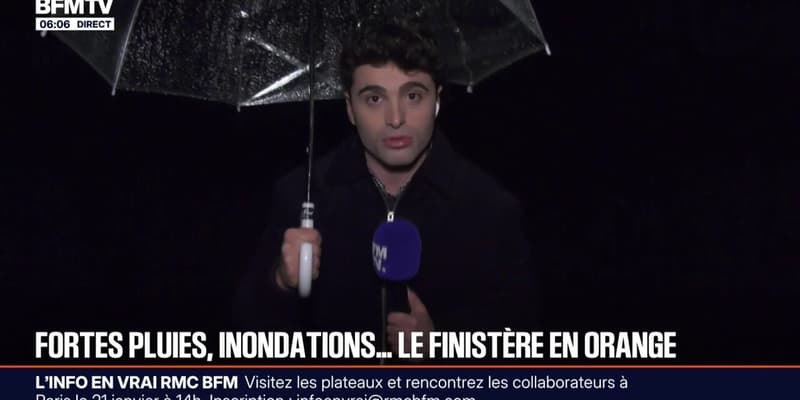 Le Finistère placé en vigilance orange pluie-inondation 