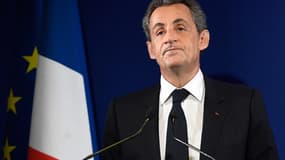 Nicolas Sarkozy lors de son discours de défaite, le 20 novembre.
