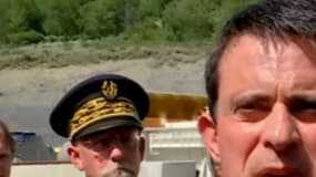 Le Premier ministre Manuel Valls le 21 juillet en Savoie