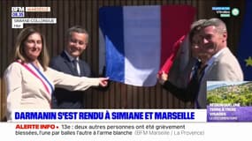 Gérald Darmanin était en déplacement lundi à Simiane et Marseille