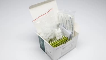 Un kit d'autotest anti-Covid