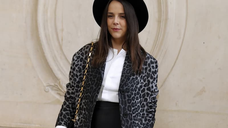 Pauline Ducruet avant le défilé Dior à Paris