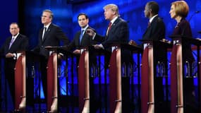 Les candidats à la primaire républicaine lors du 3e débat télévisée, le 28 octobre. 