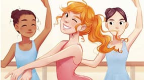 Détail de la couverture d'un des livres jeunesse "20, allée de la danse".