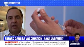 Vaccination: le président de l'UDI Jean-Christophe Lagarde estime qu'"on a n'a pas anticipé, alors que l'on avait tout le temps pour se préparer"