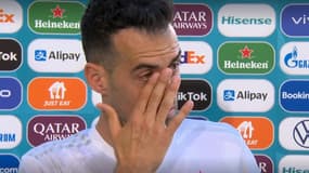 L'émotion de Sergio Busquets