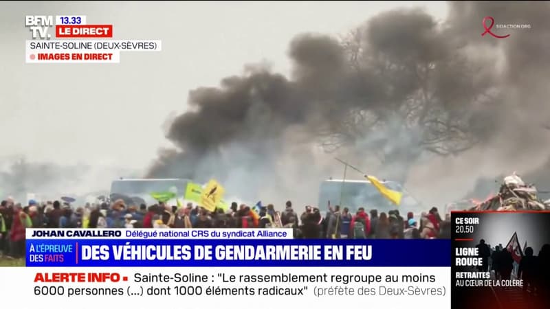 Tensions à Sainte-Soline: 
