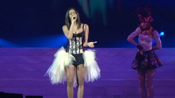 Shy'm en concert à Bercy, le 4 janvier 2013.